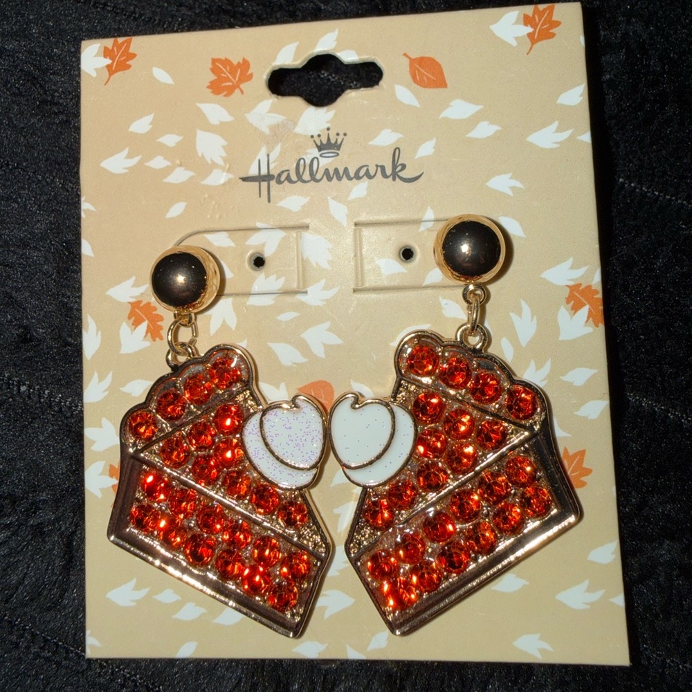 Hallmark Gold and White Earrings